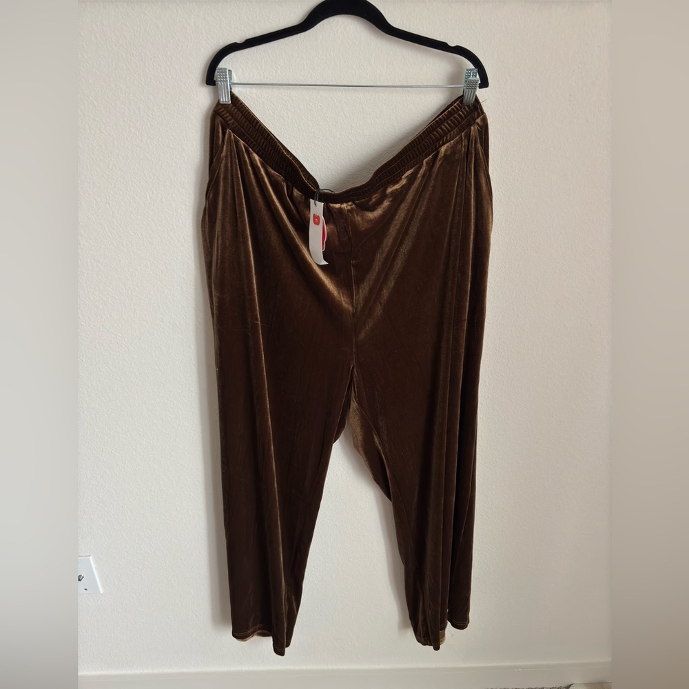 Brown Velvet Pants